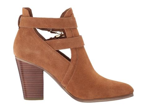 michael michael kors walden suede block heel booties|Walden Suede Bootie .